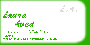 laura aved business card